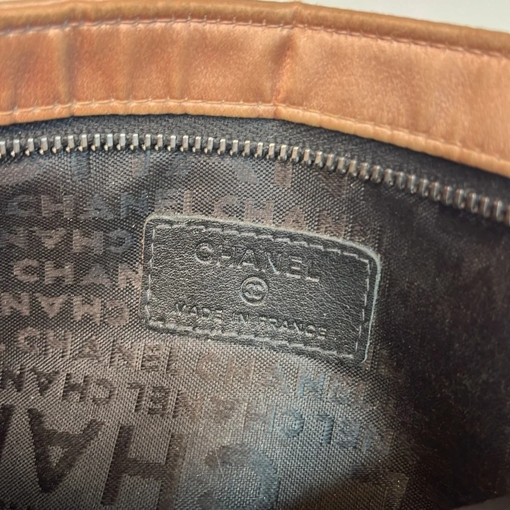 CHANEL SATIN MAKEUP BAG
